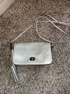 Coach Legacy Metallic Leather Penny Shoulder Bag Purse Crossbody 19908